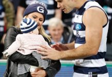 Tom Hawkins on fatherhood, footy