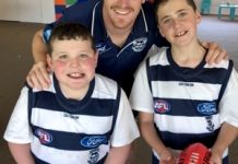 Kids on holidays with the Cats