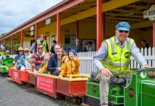 Mini train is big fun